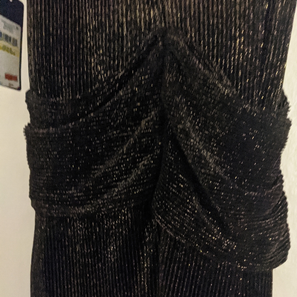 Black and gold gown